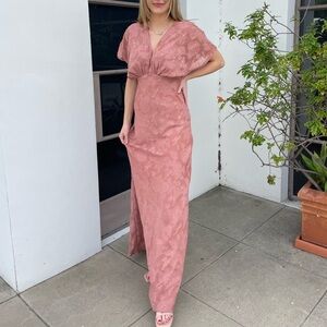Beautiful hutch pink formal maxi dress sz 0